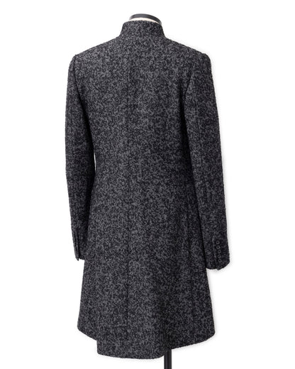 Bennu / Wooly Tweed Round-Tail Long Jacket