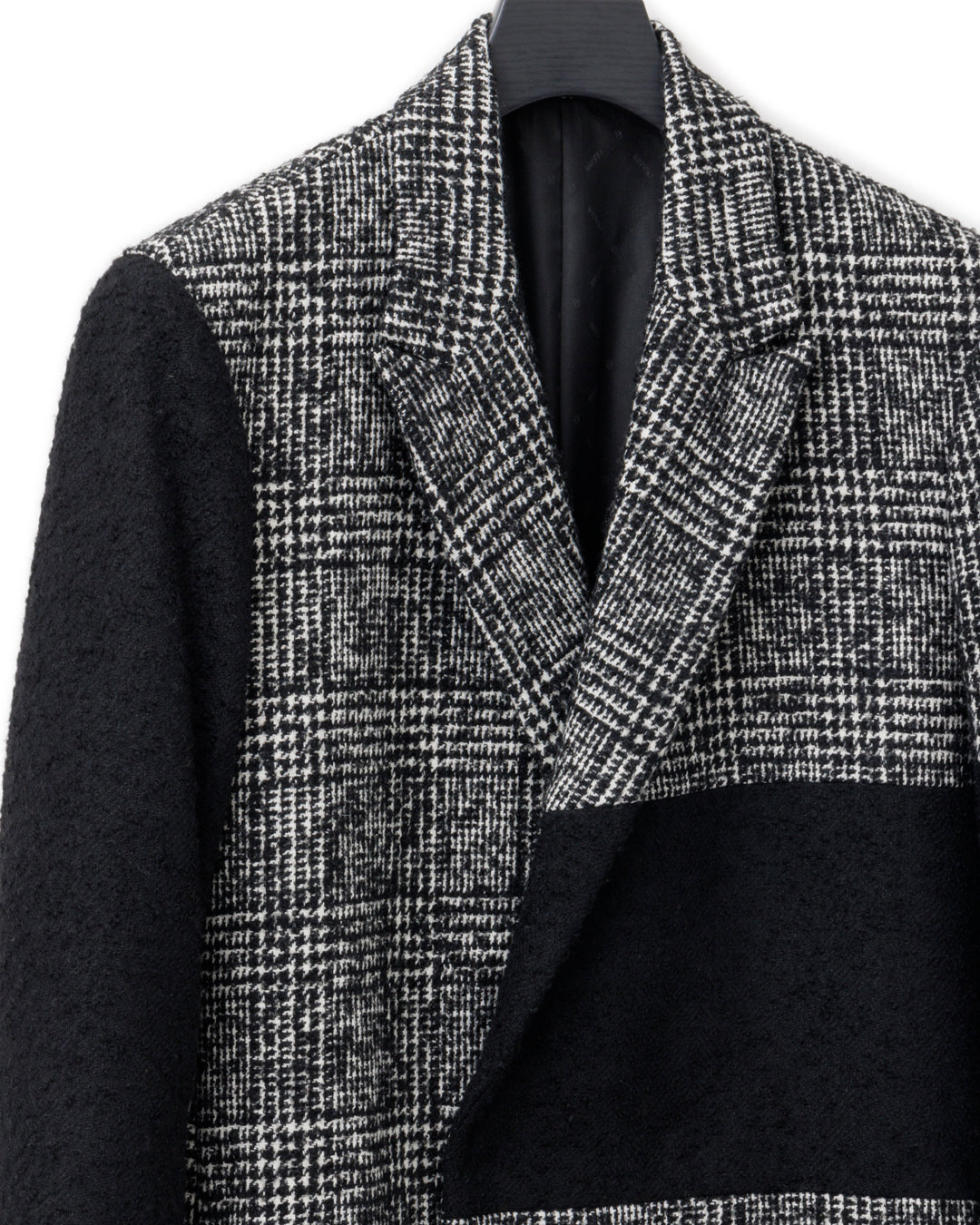 Bennu / Wooly Tweed Switch Long Coat - CHECK