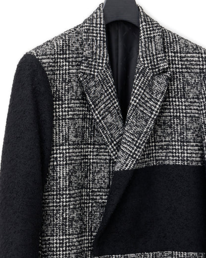 Bennu / Wooly Tweed Switch Long Coat - CHECK