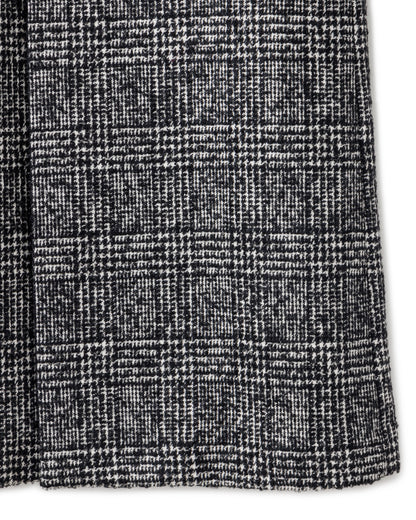 Bennu / Wooly Tweed Switch Long Coat - CHECK