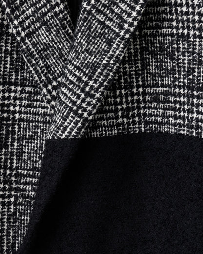 Bennu / Wooly Tweed Switch Long Coat - CHECK