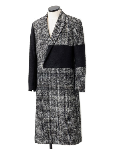 Bennu / Wooly Tweed Switch Long Coat - CHECK