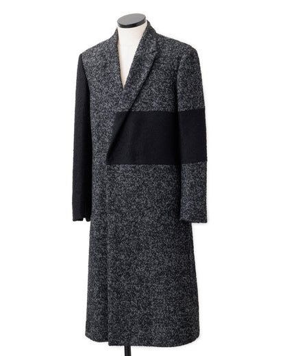 Bennu / Wooly Tweed Switch Long Coat - GRAY
