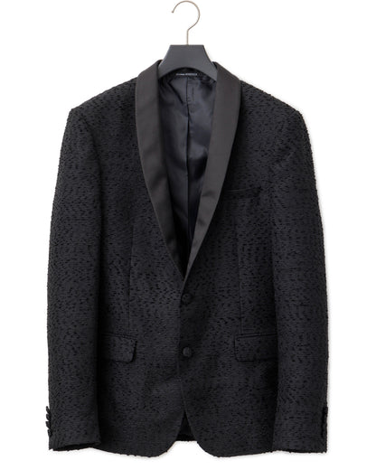 POTENZA / MICRO EMBOSS WOVEN TUXEDO JACKET