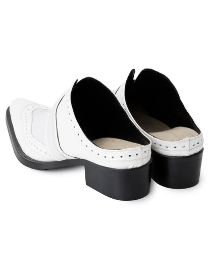 POTENZA / INSERT MULES - Silver Grain -