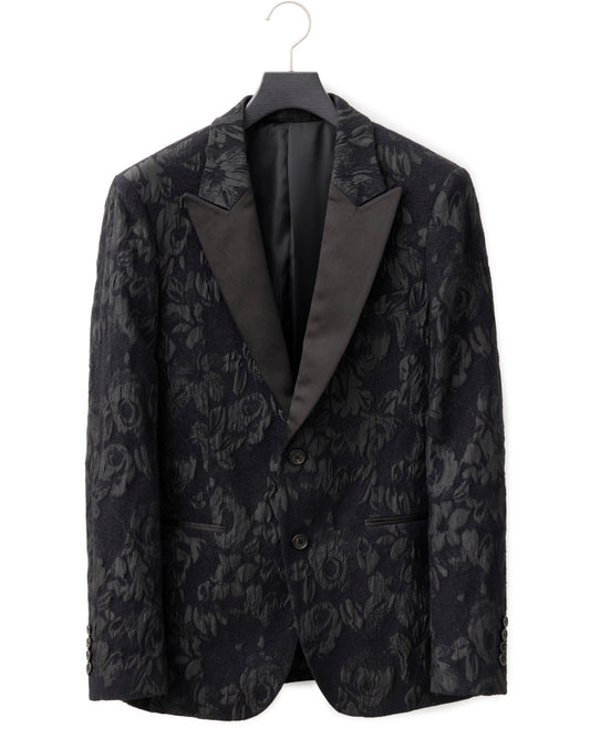HARRISON WONG / Floral Jacquard Blazer With Satin Lapel