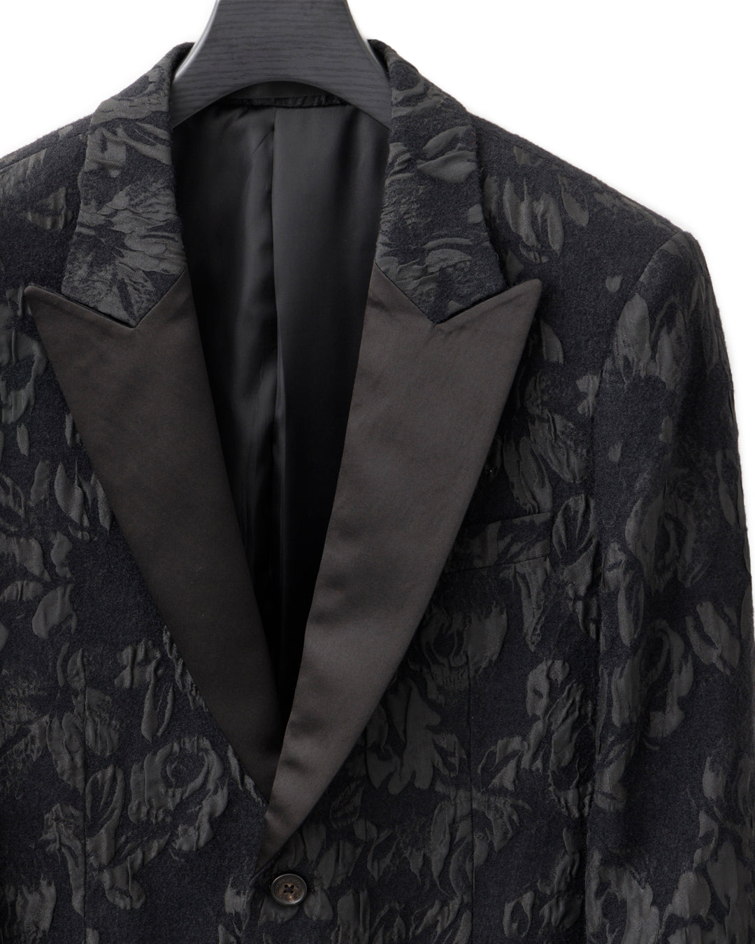 HARRISON WONG / Floral Jacquard Blazer With Satin Lapel