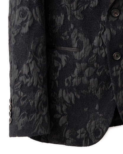 HARRISON WONG / Floral Jacquard Blazer With Satin Lapel