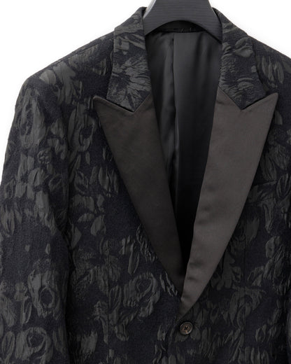 HARRISON WONG / Floral Jacquard Blazer With Satin Lapel