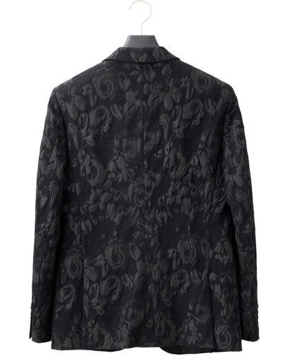 HARRISON WONG / Floral Jacquard Blazer With Satin Lapel