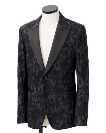 HARRISON WONG / Floral Jacquard Blazer With Satin Lapel