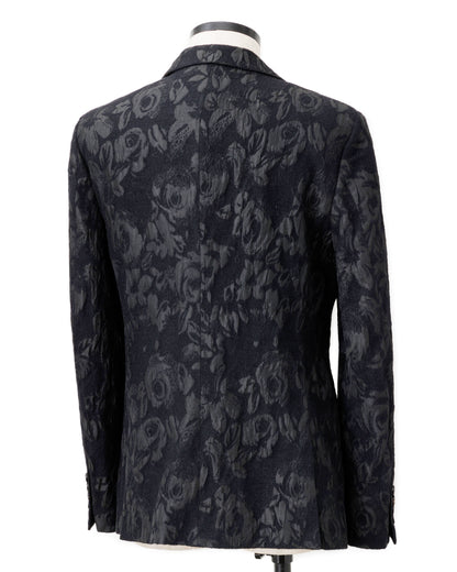 HARRISON WONG / Floral Jacquard Blazer With Satin Lapel