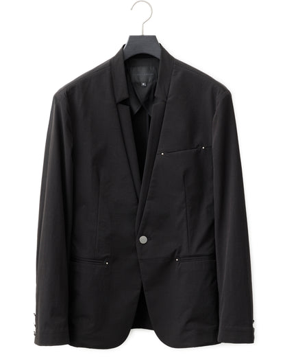 HARRISON WONG / Stand Collar Blazer With Studs - Black