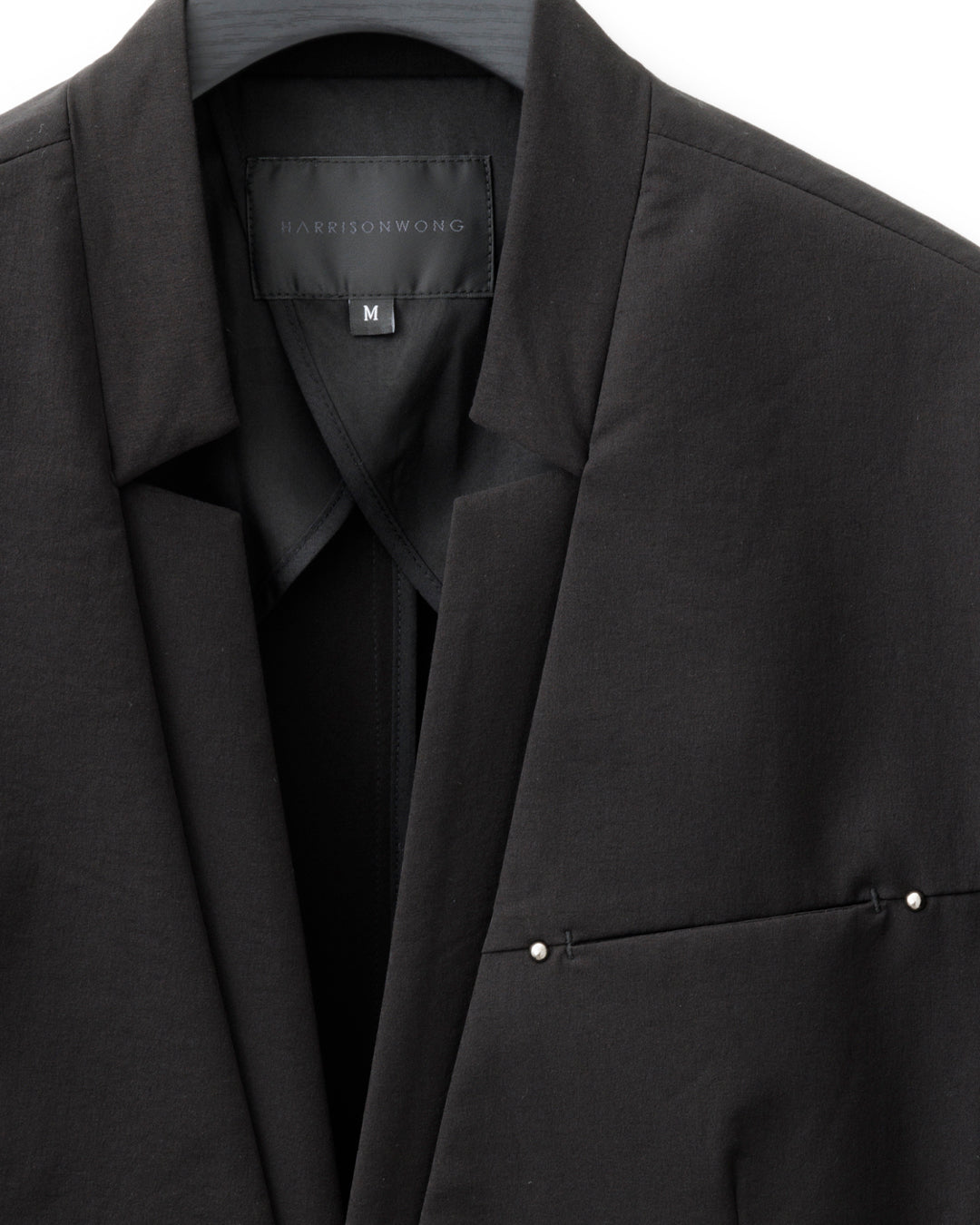 HARRISON WONG / Stand Collar Blazer With Studs - Black