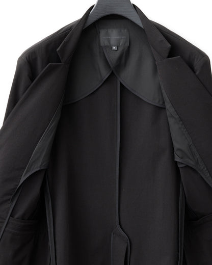 HARRISON WONG / Stand Collar Blazer With Studs - Black