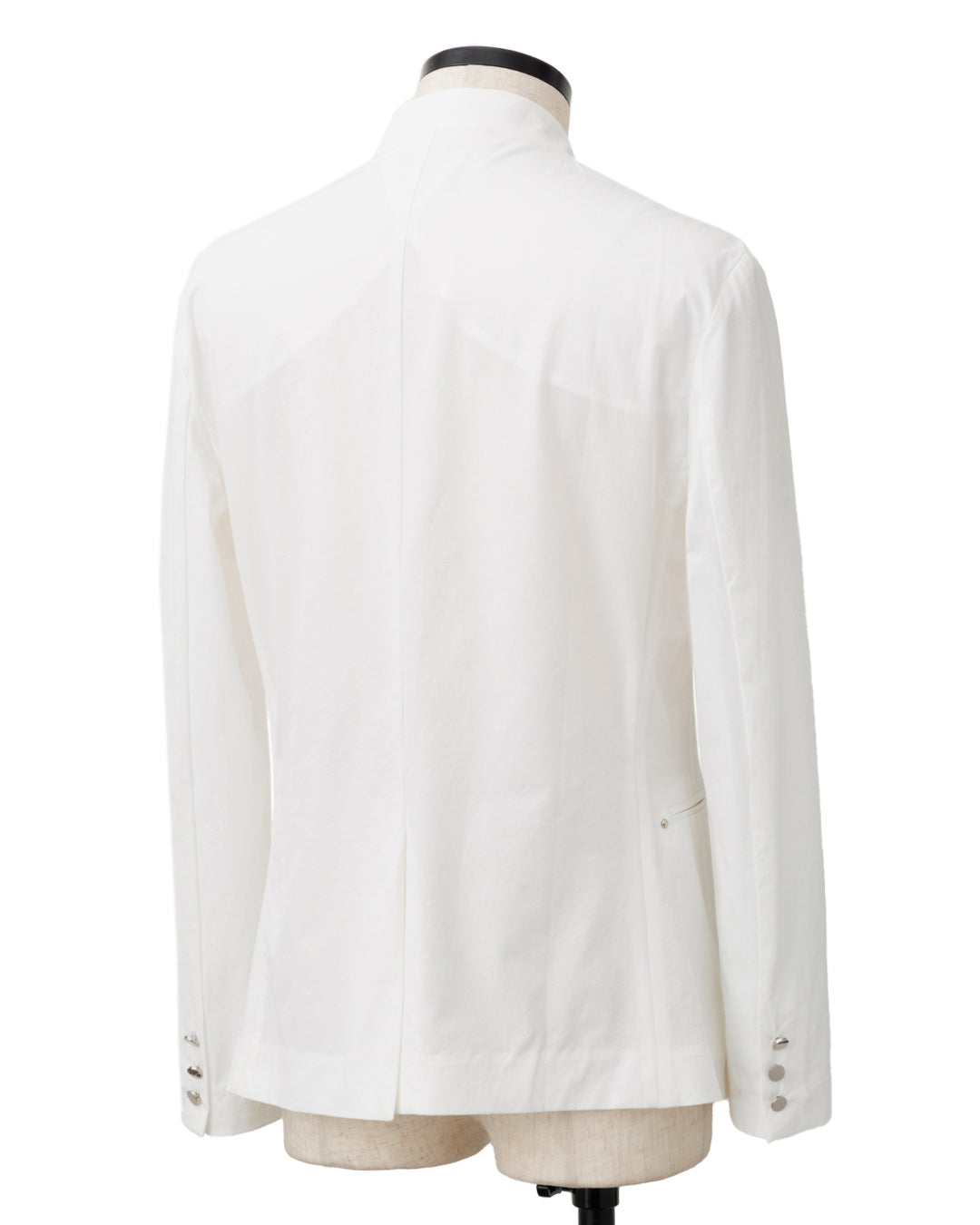 HARRISON WONG / Stand Collar Blazer With Studs - White