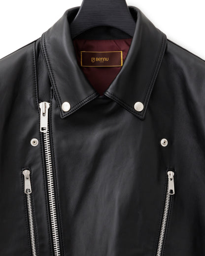 Bennu / UK Sheep Leather Big Double Riders Jacket