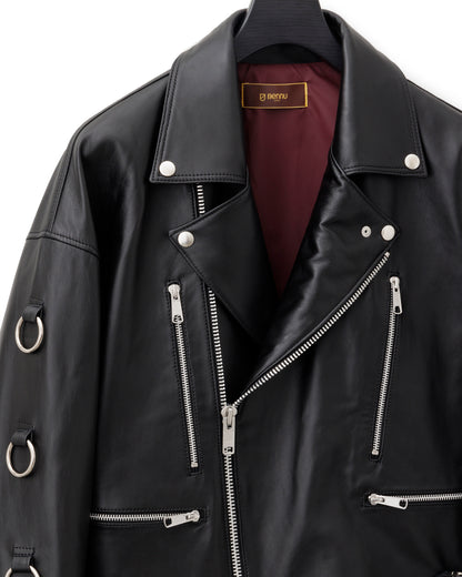Bennu / UK Sheep Leather Big Double Riders Jacket