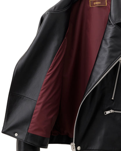 Bennu / UK Sheep Leather Big Double Riders Jacket