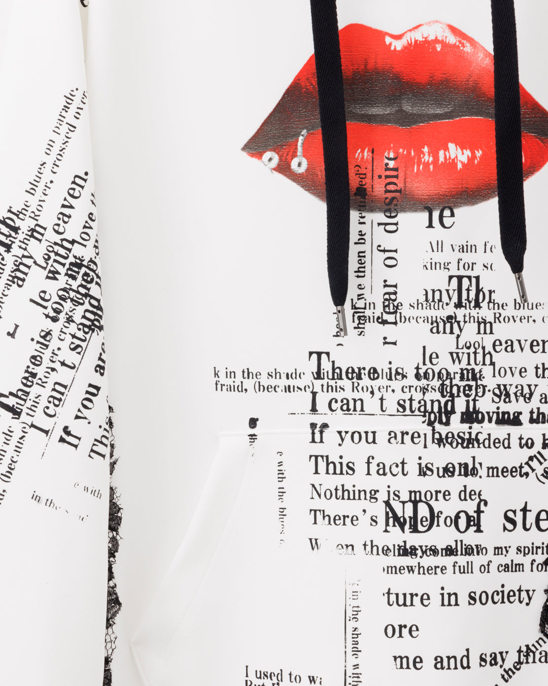 Bennu × TT / Aqua Suiting Jersey Hoodie - THE LIPS -