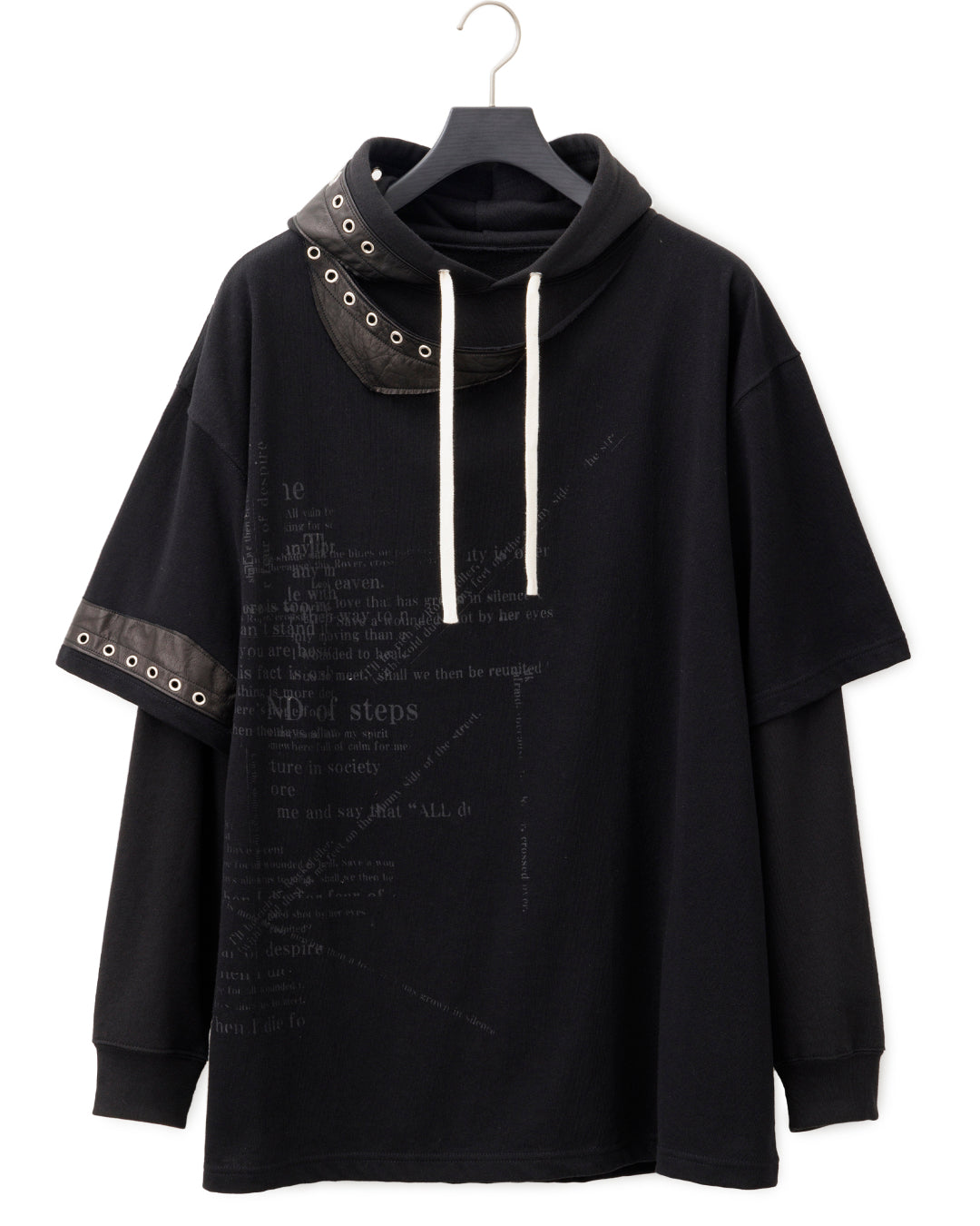 Bennu × TT / 3Way Docking Hoodie - BLACK