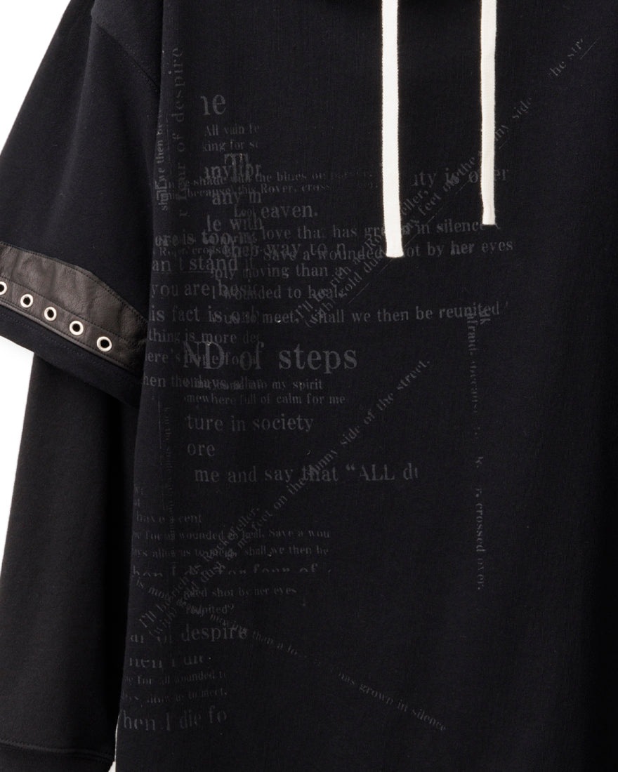 Bennu × TT / 3Way Docking Hoodie - BLACK