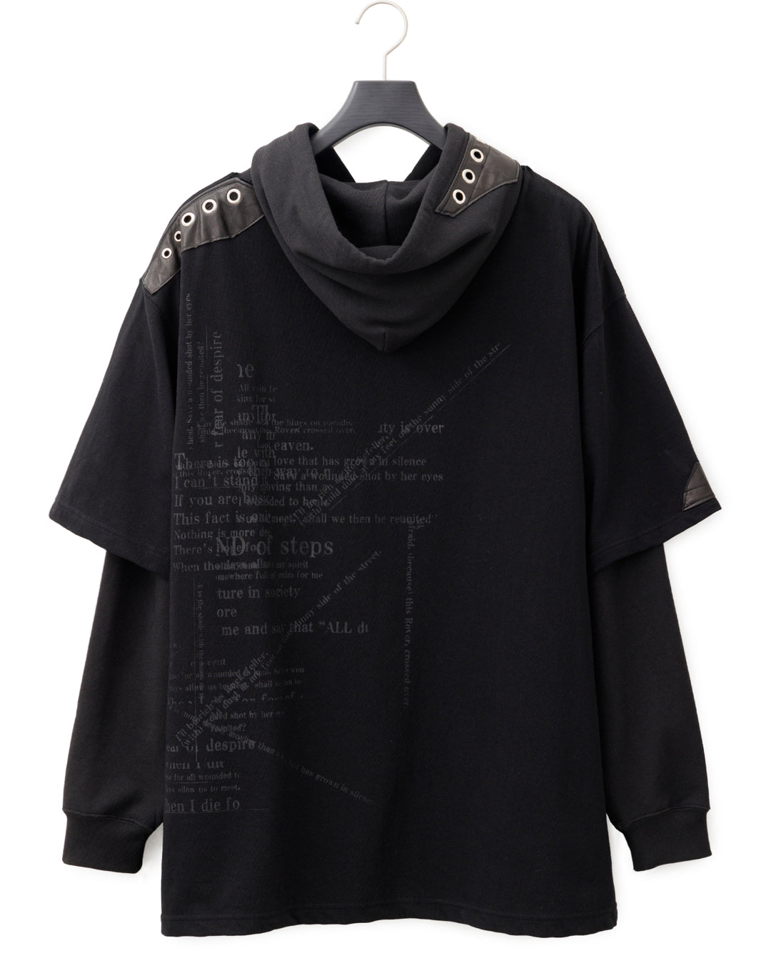 Bennu × TT / 3Way Docking Hoodie - BLACK