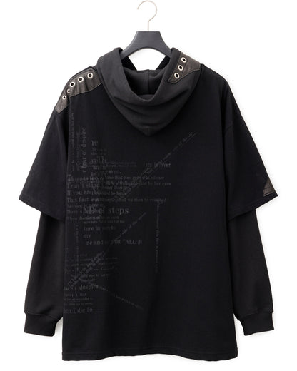 Bennu × TT / 3Way Docking Hoodie - BLACK