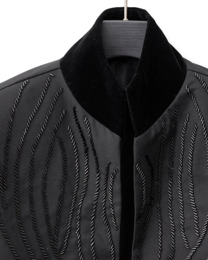 POTENZA / BEADS EMBROIDERY JACKET - Black Jewel -