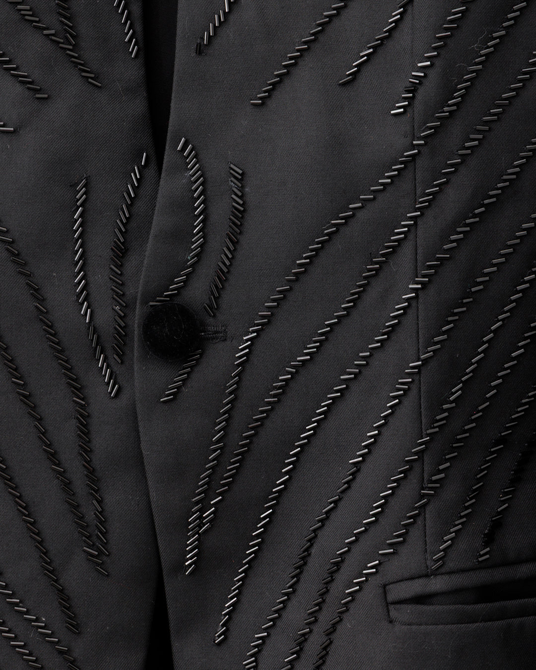 POTENZA / BEADS EMBROIDERY JACKET - Black Jewel -