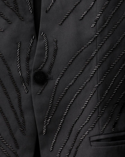 POTENZA / BEADS EMBROIDERY JACKET - Black Jewel -