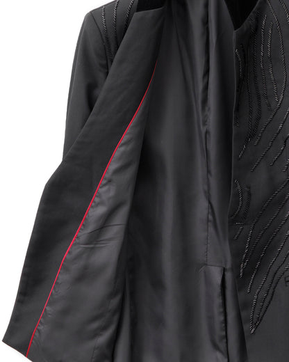 POTENZA / BEADS EMBROIDERY JACKET - Black Jewel -