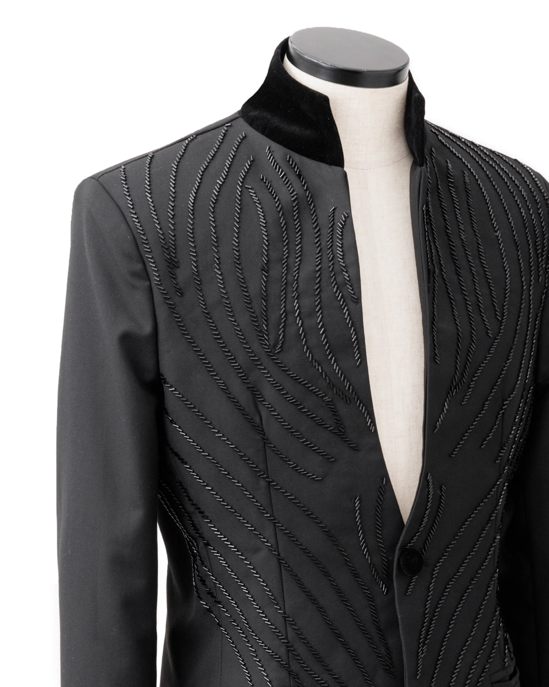 POTENZA / BEADS EMBROIDERY JACKET - Black Jewel -