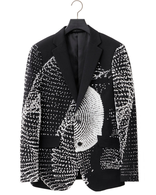 HARRISON WONG / Wool Blazer With Vectors 3D Embroidery