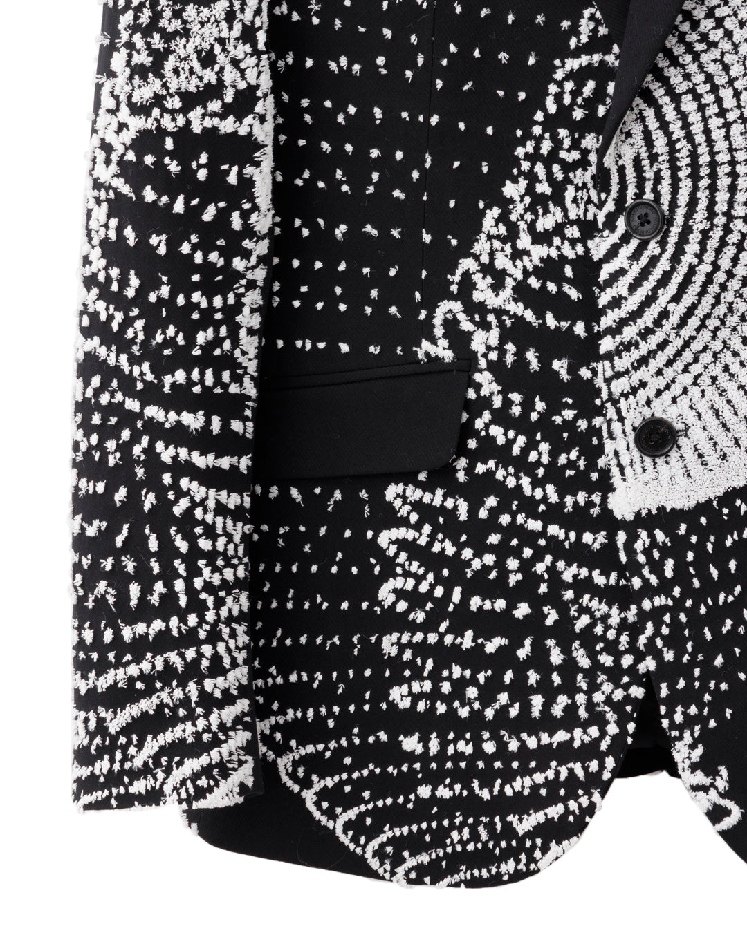 HARRISON WONG / Wool Blazer With Vectors 3D Embroidery