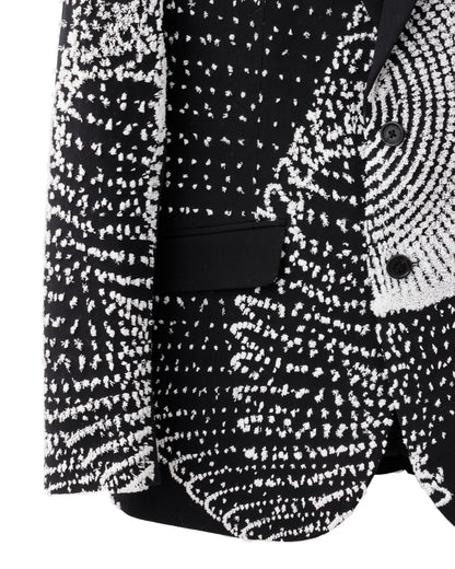 HARRISON WONG / Wool Blazer With Vectors 3D Embroidery