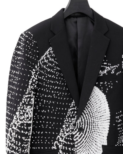 HARRISON WONG / Wool Blazer With Vectors 3D Embroidery