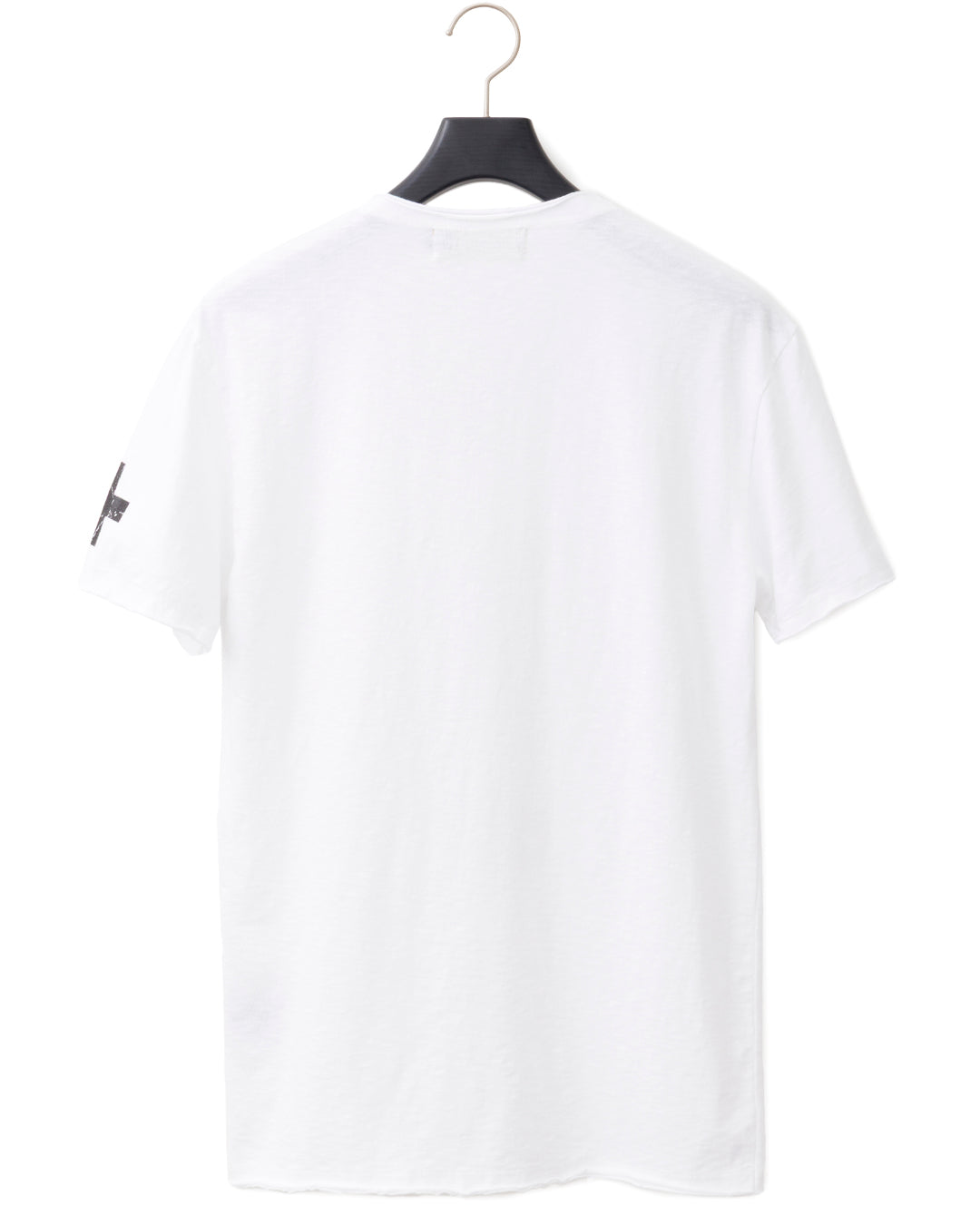 Bennu / Printed Vneck Tee - Arabesque Frame - WHITE