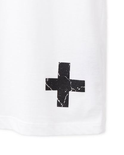 Bennu / Printed Loose Fit Tee - Snake - WHITE