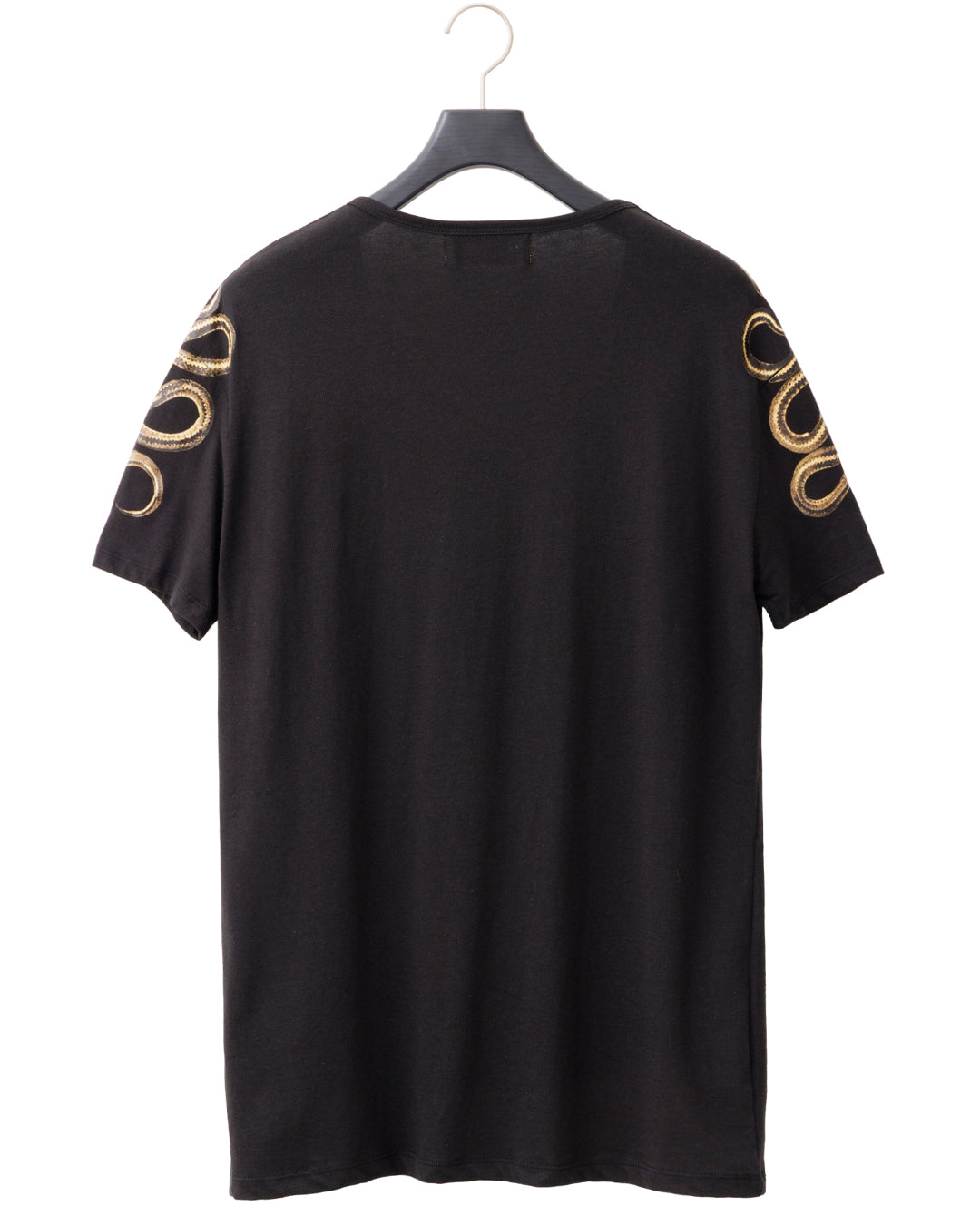 Bennu / Printed Loose Fit Tee - Snake - BLACK