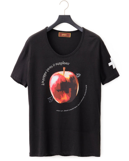 Bennu / Printed Loose Fit Tee - Forbidden Fruit -