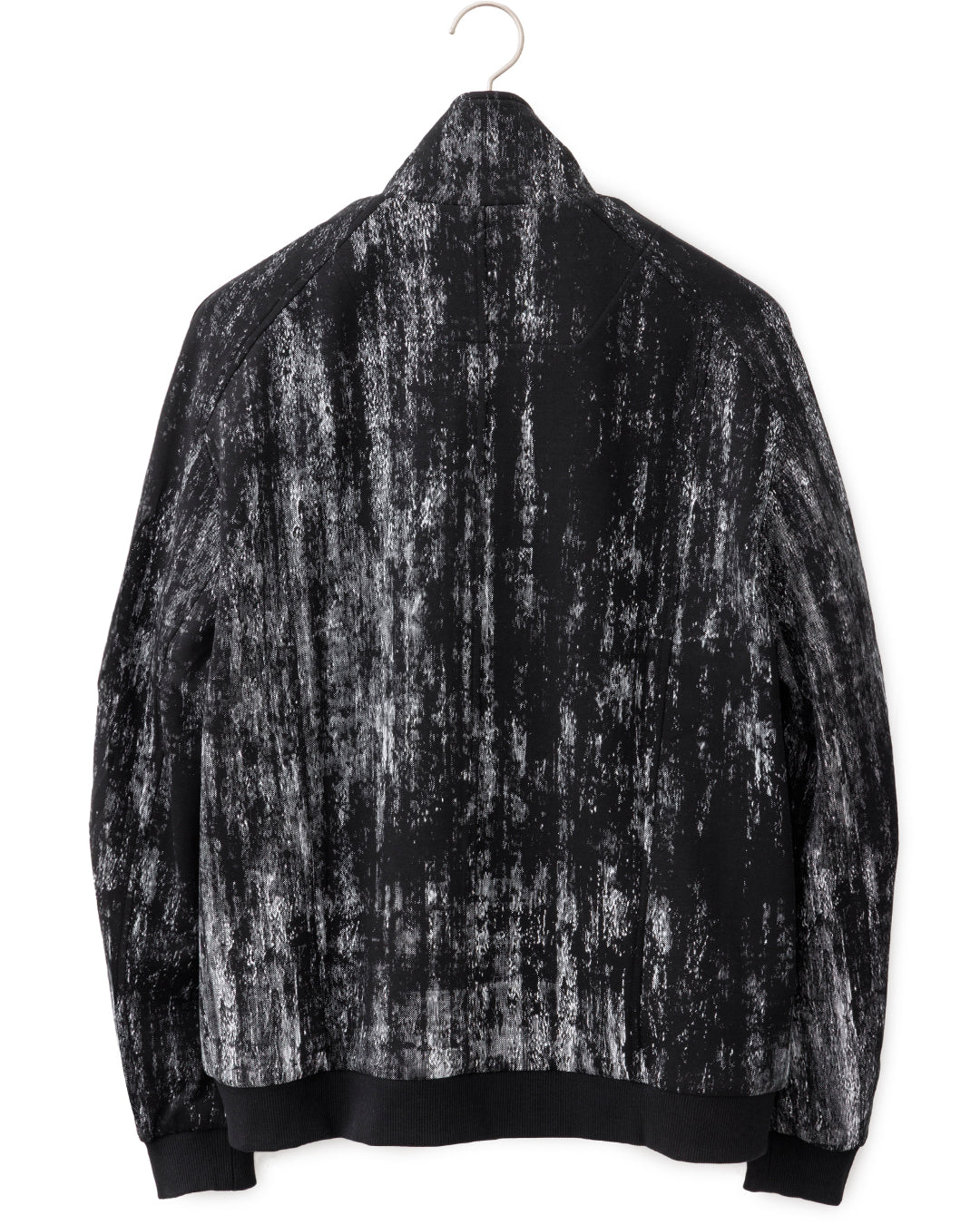 HARRISON WONG / Knit Jacket With Pleats & Brush Print