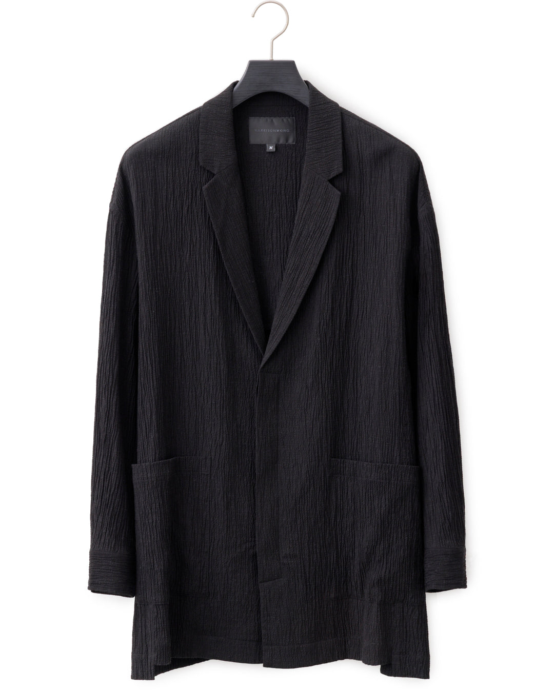 HARRISON WONG / Smocking Textured Long Blazer
