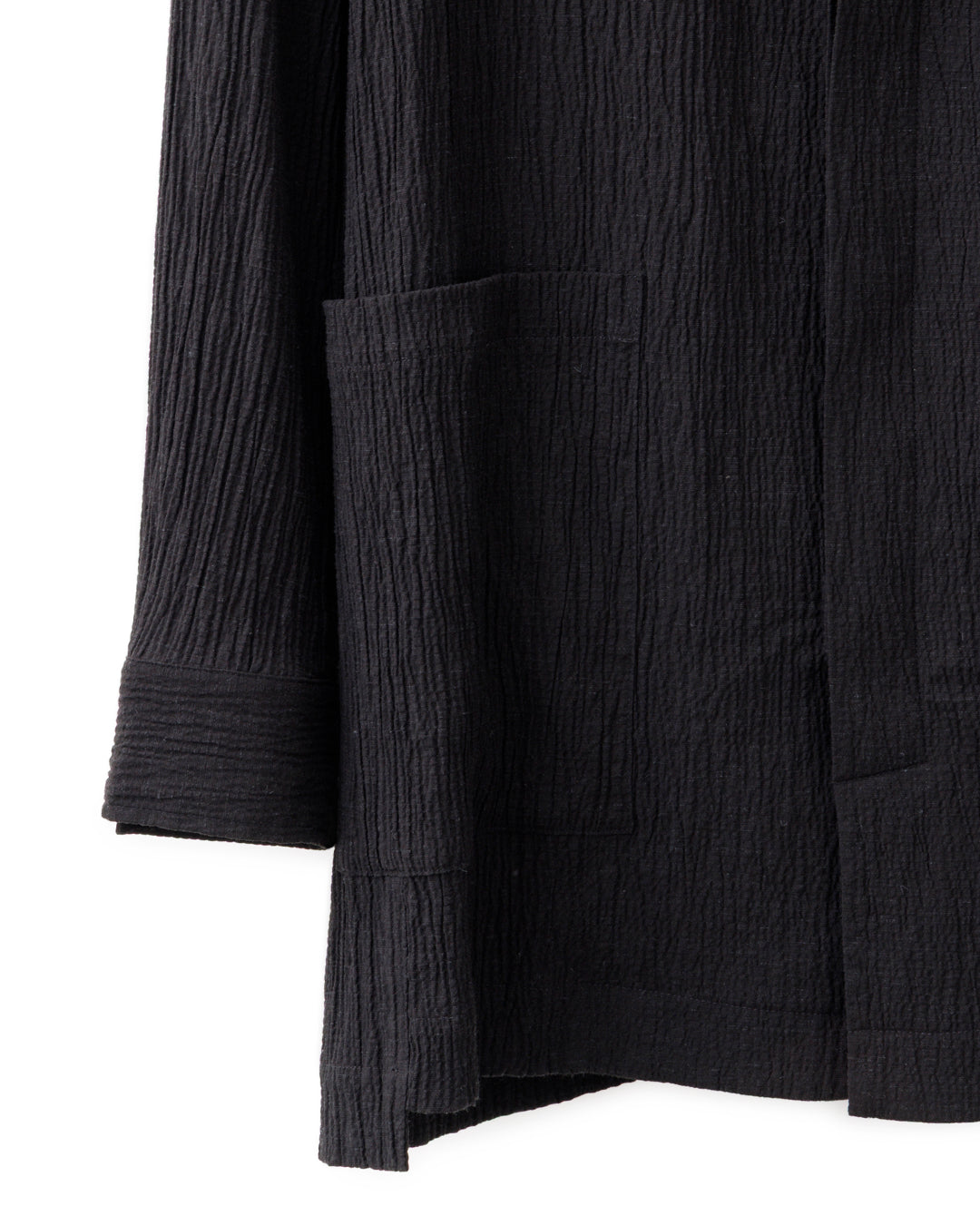 HARRISON WONG / Smocking Textured Long Blazer