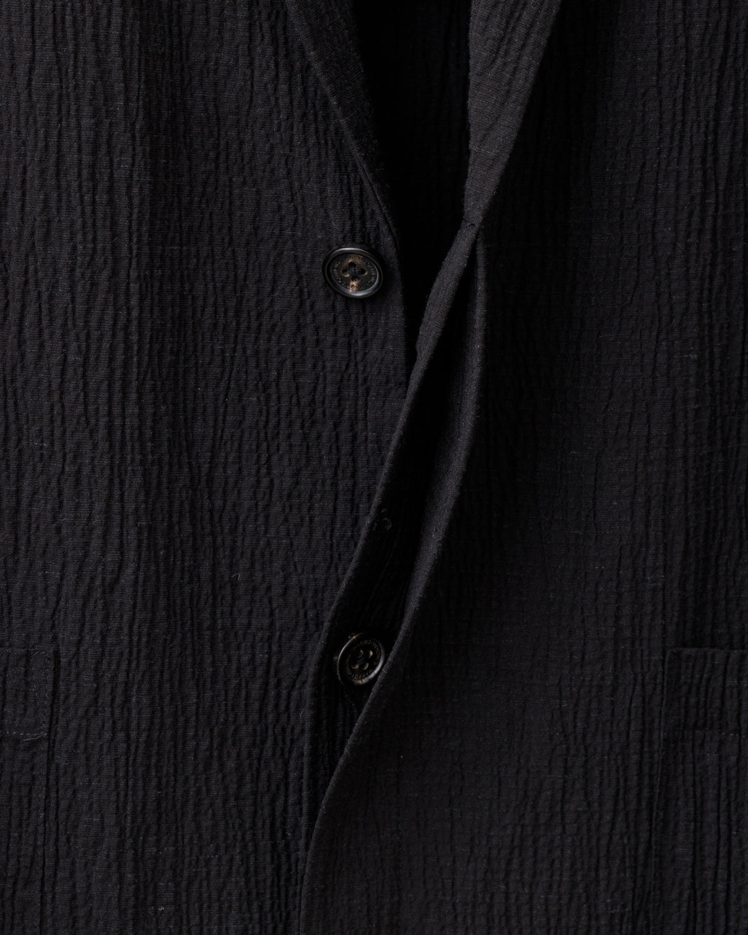 HARRISON WONG / Smocking Textured Long Blazer