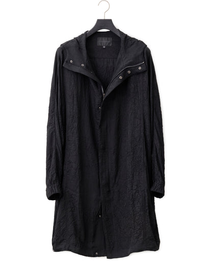 HARRISON WONG / Crepe Acetate Hood Coat