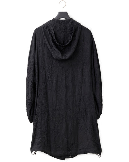 HARRISON WONG / Crepe Acetate Hood Coat