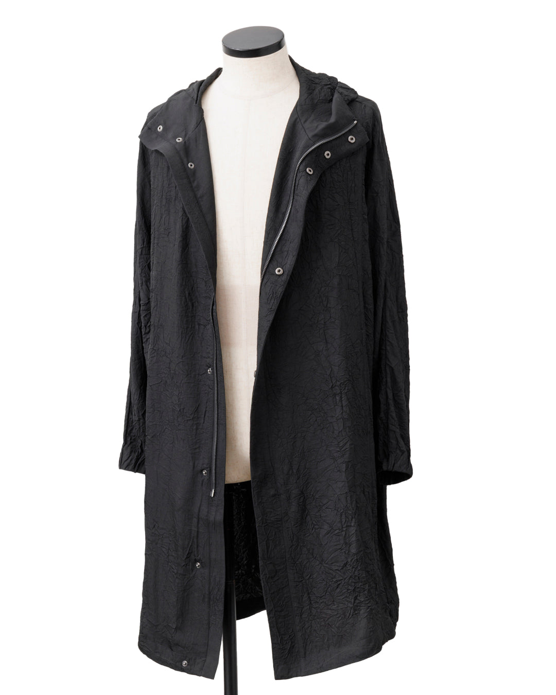 HARRISON WONG / Crepe Acetate Hood Coat