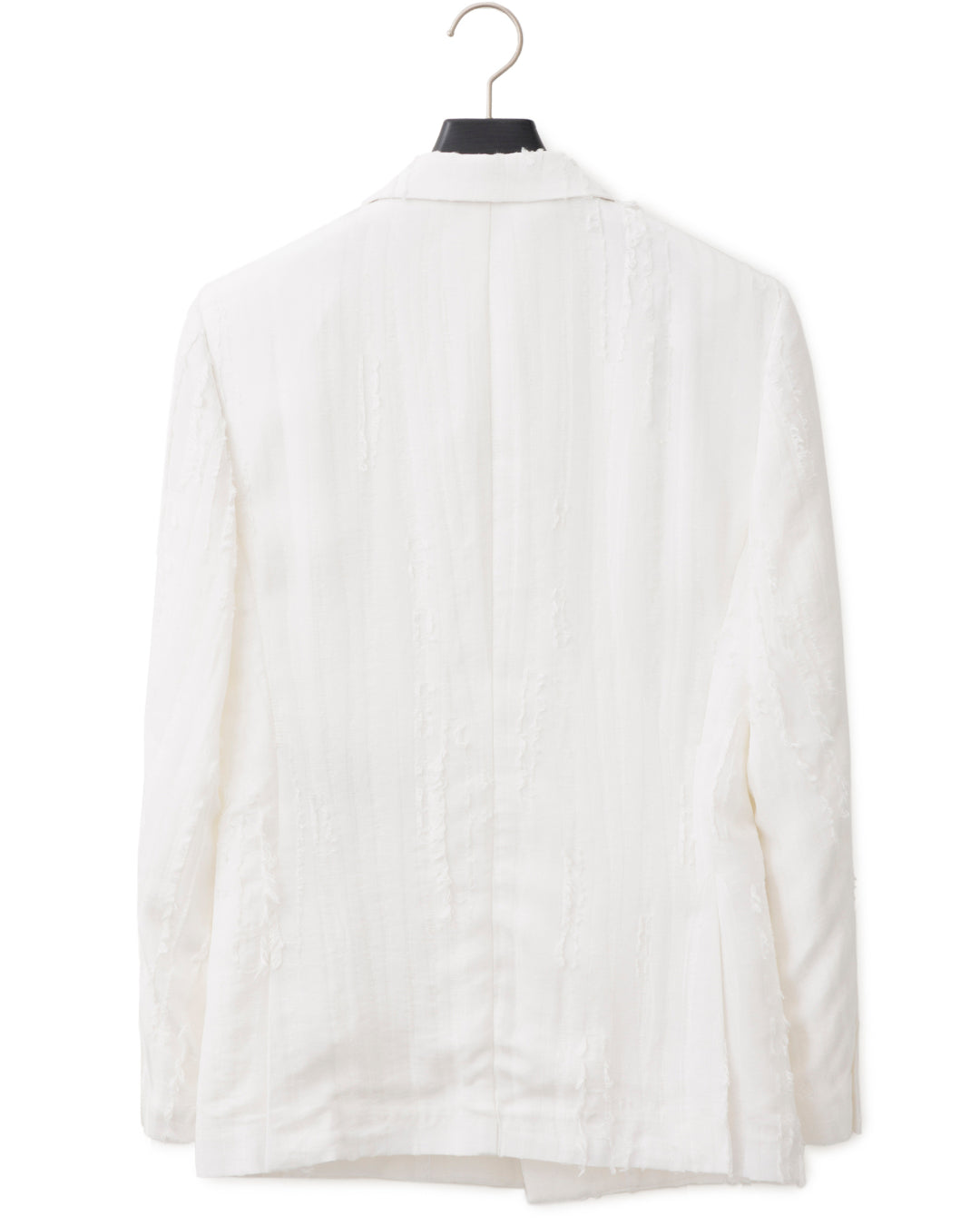 HARRISON WONG / Ripped Texture 1B Blazer - White