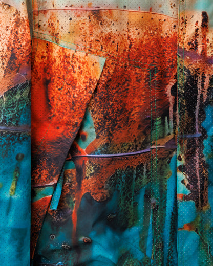 HARRISON WONG / Rust Pattern Print Bomber Jacket